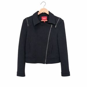 BONGO Women's Black Quilted Bomber Jacket